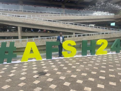 Bruce Kisitu at the Africa Fertiliser and Soil Health Summit.